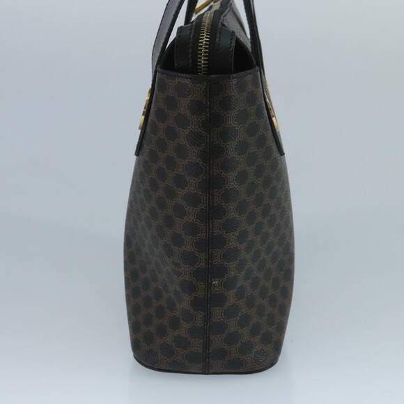 CELINE Macadam Canvas Hand Bag Pvc Black - Picture 5 of 13